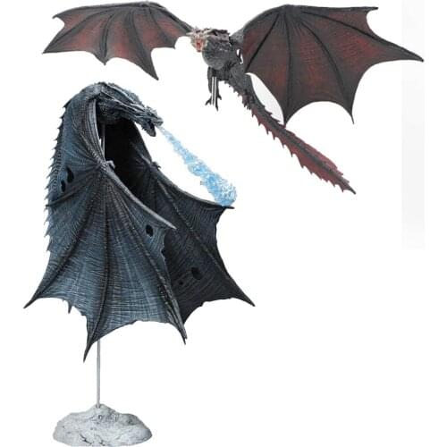 Ijs Zwart Fire Dragon Mcfarlane Viserion Drogon Deluxe Figuur Collectieve Speelgoed Childrens Birthday Gifts