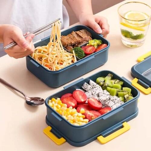 Japanese-style lunch box student female insulated lunch box male office worker with lid multi-layer lunch box large capacity chi