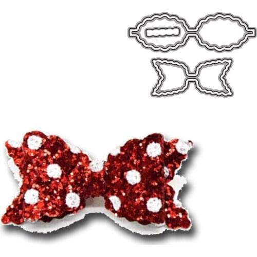 Wavy Side Bow Knot metal cutting dies new 2021 scrapbook die cuts Embossing Scrapbooking Stencil Craft