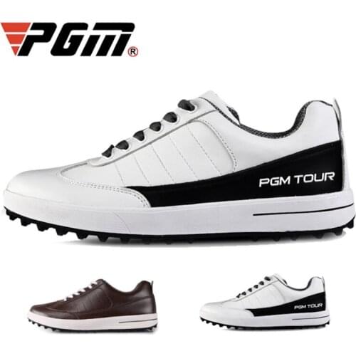 PGM Golf Mens Shoes Waterproof Casual Sports Sneakers Lace-Up Shoelaces Breathable Non-Slip XZ037 Wholesale