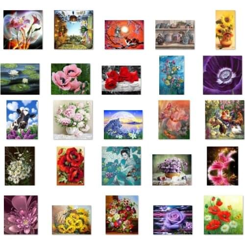 Flower pot cross stitch kit people 18ct 14ct UNprinting 11ct count print canvas stitches embroidery