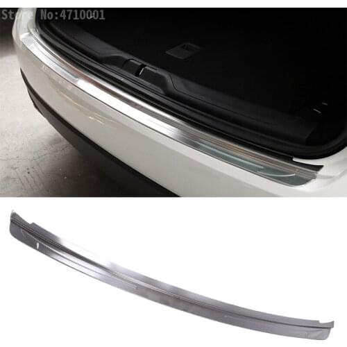 For Maserati Levante 2016 Stainless Steel Outside Rear Bumper Protector Trunk Plate Guard Plate Car Accessories