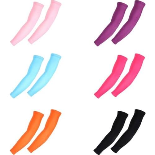 Pure Colors Arm Sleeves Compression Arm Warmer Cycling Arm Sleeve Sun UV Protection Armwarmer for Outdoor Sport Hiking Sleeve1