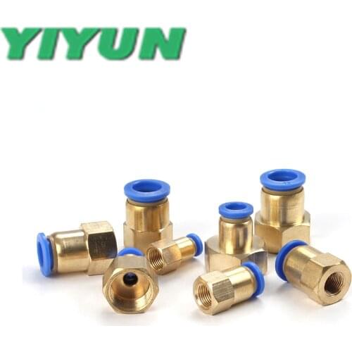 PCF10-01 PCF10-02 PCF10-03 PCF10-04 PCF12-01 PCF12-02 PCF12-03 PCF12-04 Pneumatic copper quick joint internal thread