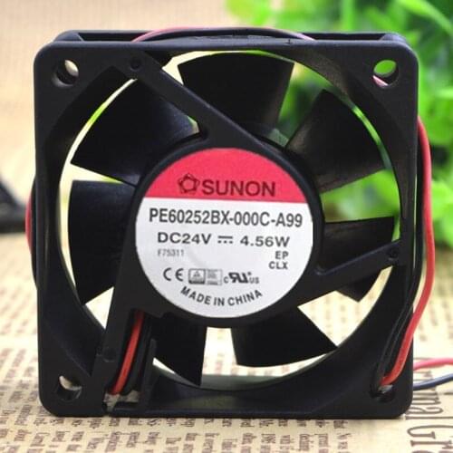 PE60252BX-000C-A99 6025 24V 4.56W inverter Cooling fan 6 Month Warranty