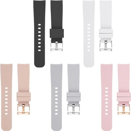 Silicone Sport Watch Band Replacement Wrist Strap for Samsung Galaxy Watch Active 40mm SM-R500/42mm SM-R810/SM-R815 /Gear Sport