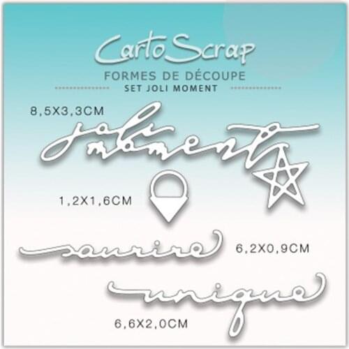 CH 2021 New Arrival Joli-moment Stencil Metal Cutting Die For Scrapbooking Practice Hand-on DIY Album Card Handmade Tool