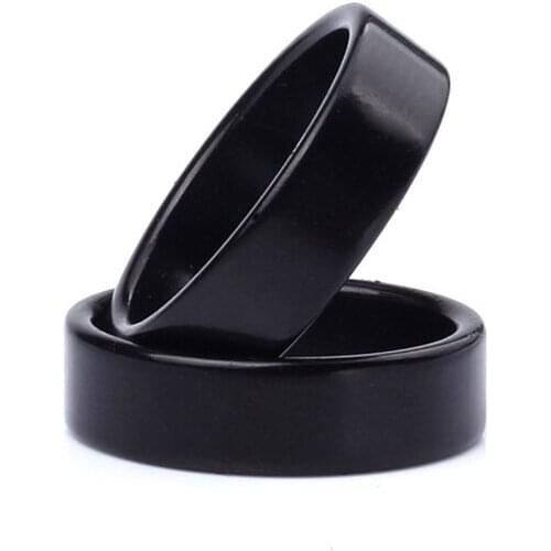 1 Pcs Black Strong Magnetic Magic Ring Magnet Coin Magic Tricks Finger Decoration Magician Ring 18/19/20/21MM