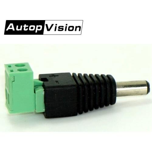 100pcs/lot DC Power Plug BNC Connector DC Male Elbow Adapter For CCTV IP Camera Power Supply Surveillance Accessories