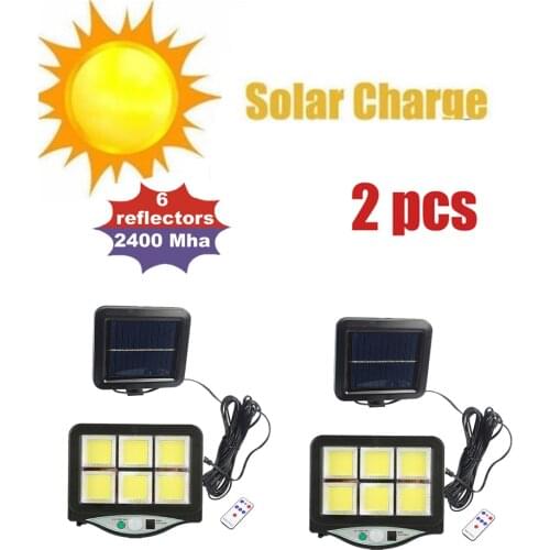 2pcs seperable LED Solar lights Lamps Outdoor Solar Garden wall Light Lawn Lamp For Courtyard Garden Balcony motion sensor indoo
