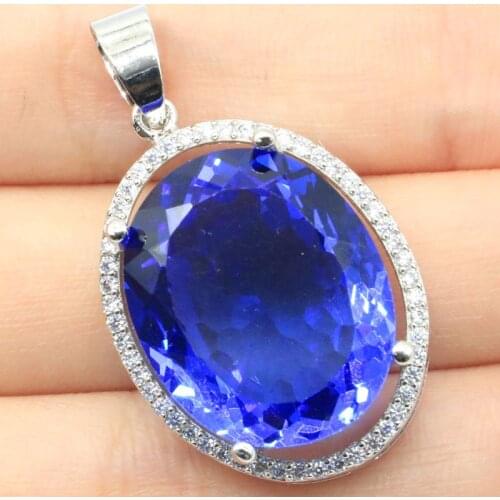 34x21mm Infinity Anniversary Big Jewelry Set Created Pink Raspberry Rhodolite Garnet For Bride Wedding Silver Earrings Pendant