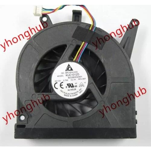 Detla Electronics KUC1012D CL1A DC 12V 0.75A 4-Wire Server Baer Fan