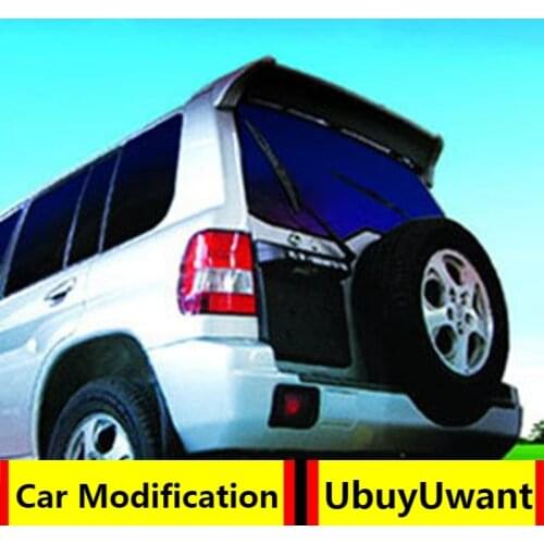 UBUYUWANT Car Spoiler For mitsubishi pajero IO 1996-2004 Primer Color Tail Wing Decoration Rear Trunk Spoiler