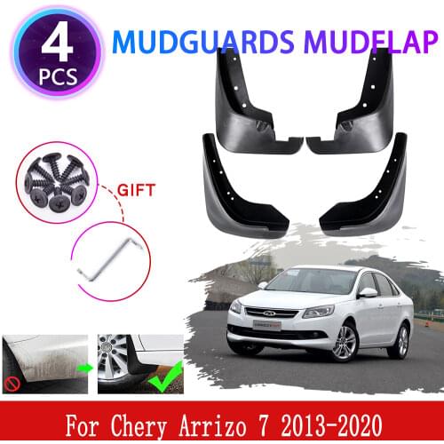 4x for Chery Arrizo 7 A4 2013~2020 Mudguards Mudflaps Fender Mud Flap Splash Mud Guards Protect Wheel Cover Car Accessories 2017