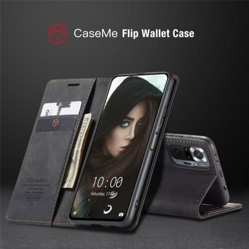 Flip Cover Leather card Kickstand For Xiaomi Redmi Note 10 Pro Max Mi 11 Lite 10T Pro S Case shockproof Coque Fundas phone
