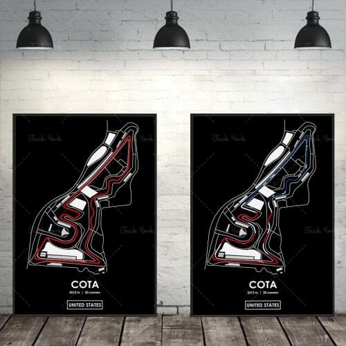 COTA - Usa Track MapPoster
