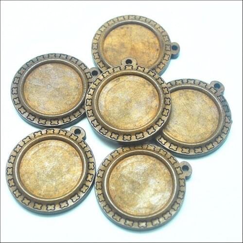 10pcs wooden cabochons wooden beads wooden pendants for diy jewelry making accessories size 25mm wooden cabs