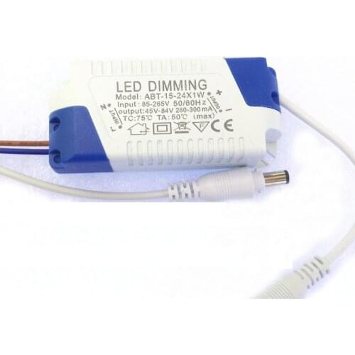 Dimmable AC85-265V LED Driver Adapter Power Supply Lamp Lighting Transformer output 300mA 15-24x1W 45-84V 15W 18W 20W 21W 24W
