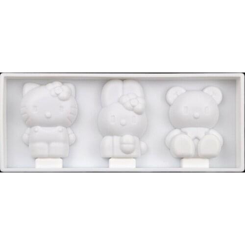 Little bear Summer ice cream mold Cartoon popsicle mold Rabbit silicone mold
