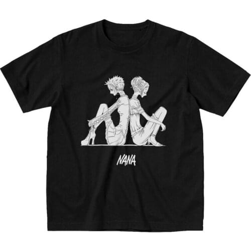 Nana Osaki T Shirts for Men Soft Cotton Tee Tops Japanese Harajuku Anime Manga Tshirts Short Sleeved Printed T-shirt Merch