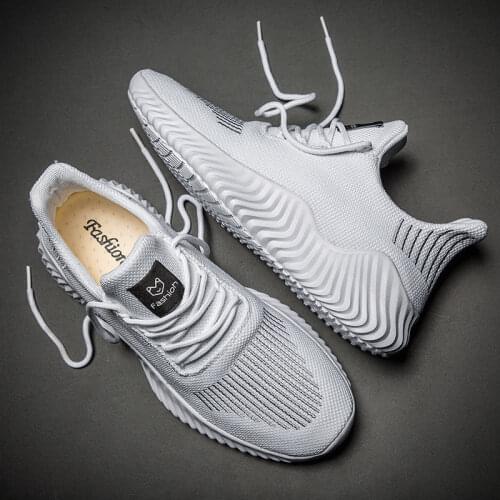 Men Breathable White Sneakers Casual Lightweight Walking Tennis Shoes Big Size Zapatillas Hombre