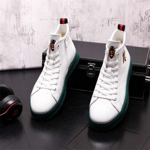 2021 New Arrival Hip Hop Men Casual Shoes Height Increasing High Tops Ankle Boots Sneakers Zapatillas Hombre