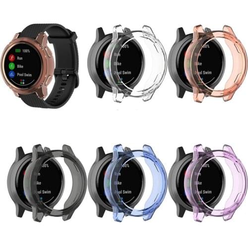 Soft TPU Protector Full Case Cover For Garmin vivoactive 4 Garmin Active S Smart watch accessories Protective Shell Cases