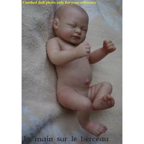 NPKCOLLECTION 11inches unpainted blank reborn doll kit soft silicone vinyl full body