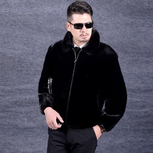 Real Fur Coat 2020 Real Mink Fur Coat Winter Jacket Men Real Shearling Warm Outwear for Mens Clothing Veste Homme DZ5207 YY996