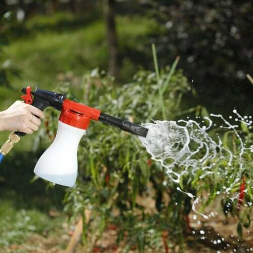 Adjustable Low pressure Foam Car Wash Pot Spray Water Hose Lance Guns Sprayer Pipe P2H4