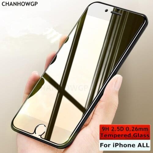 0.26mm 9H 2.5D Premium Tempered Glass for iphone X 10 8 7 6 6s plus Screen Protector for iphone 6 7 6s 5 5s 4 S protective glass