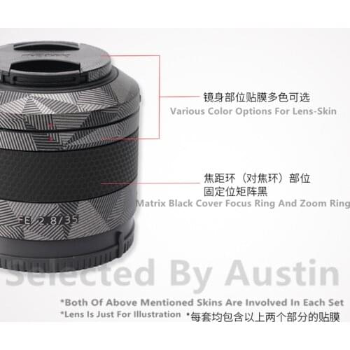 Lens Skin Decal Protector For FE Sony FE 35 f2.8 ZA Anti-scratch Skin Wrap Cover Case