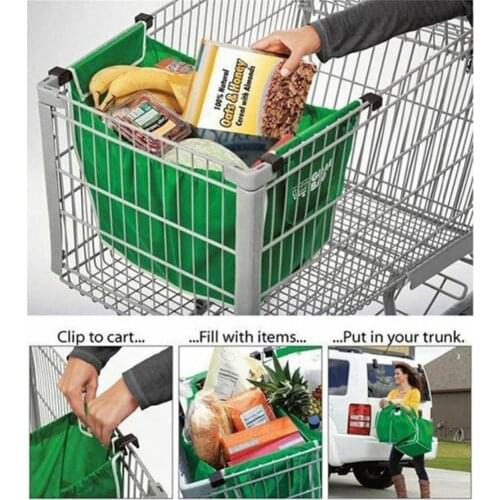 Magic Fish 1 pc Shopping Bag Foldable Eco-friendly Reusable Large Trolley Supermarket Large Capacity Tote Bag