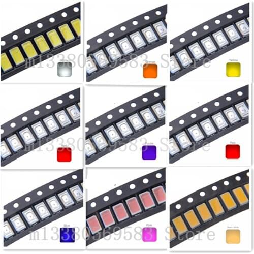 100pcs high power 0.5w 1/2w SMD CHIP 5630/5730 red green blue yellow uv led