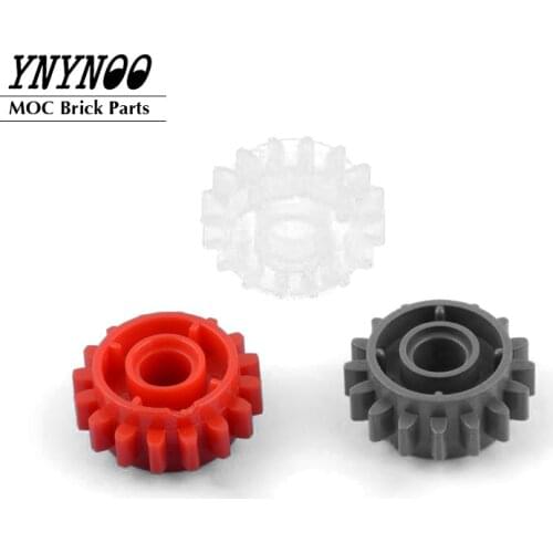 20Pcs/lot High-Tech Gear 16 Tooth with Clutch on Both Sides 18946 Technical Gears Parts MOC Building Blocks Bricks Particels Toy