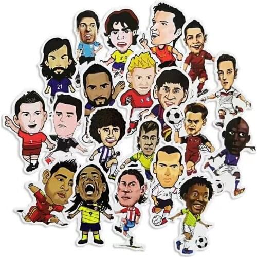 20pcs Football stickers for kids spotify premium aesthetic stationery kawaii netflix account notebooks diary Scrapbooking