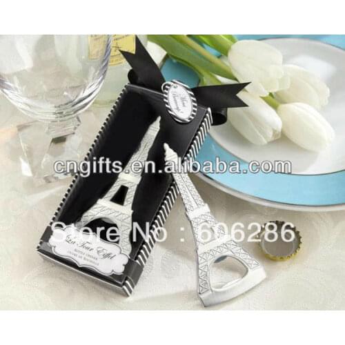 200pcs/lot Event Souvenir Paris Eiffel Tower Desing Beer Bottle Opener for Wedding Party Supplies