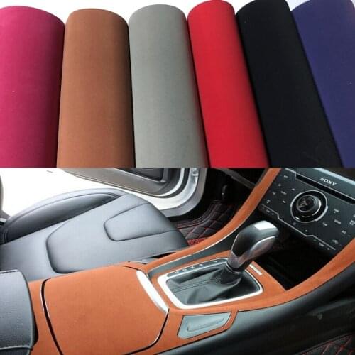 35cm*300cm Velvet Fabric Suede Cloth Car Wrap Vinyl Film Sticker Self Adhesive Car Stickers Car Interior Body Decoration Sticker
