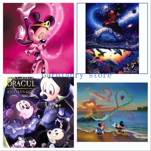 Diy 5d Diamond Painting Disney Mickey Mouse Mosaic Diamond Embroidery Full Home Decor Cross Stitch Kits