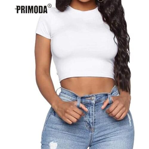 Korean Basic Casual Crop Top Black White T Shirts Sexy Short TShirts Women Shirts Harajuku Winter Long Sleeve Crop Tops PR017M