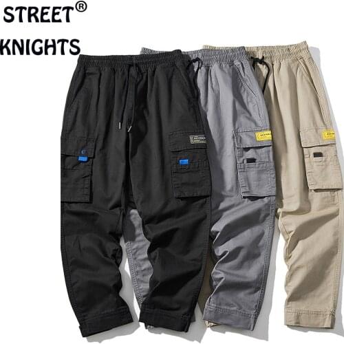 2021 Hip Hop Joggers Cargo Pants Men Harem Pants Casual Multi-Pockets Trousers Mens Sweatpants Streetwear Casual Men Pants S-3XL