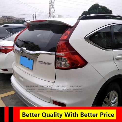 For Honda CRV 2012 2013 2014 2015 Car Tail Wing ABS Plastic Unpainted Primer Rear Trunk Roof Spoiler