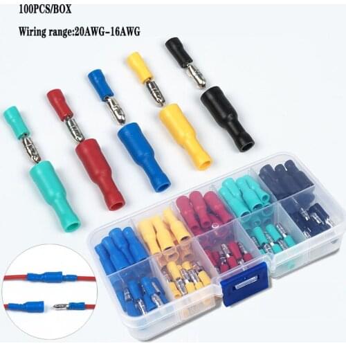 The bullet type insulation cold-press terminal MPD/FRD 1.25-156 male female wiring pluggable type of joint