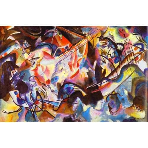 Oil paintings,100% handmade famous Oil Painting reproduction on linen canvas,Composition VI 1913,abstract oil painting