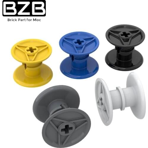 BZB MOC 32012 Large Wire Reel High-tech Building Blocks Technical Brick Parts Kids Brain Game DIY Toys Educational Best Gift