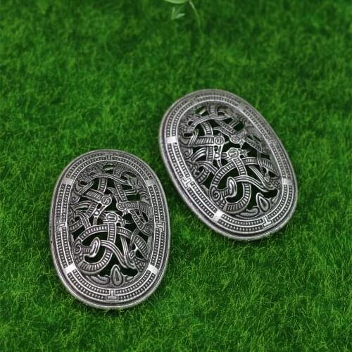Langhong 1pcs Legendary Nordic Viking Brooch Amulet Sweden Scandinavian Dragon Brooches Viking brosch jewelry Talisman
