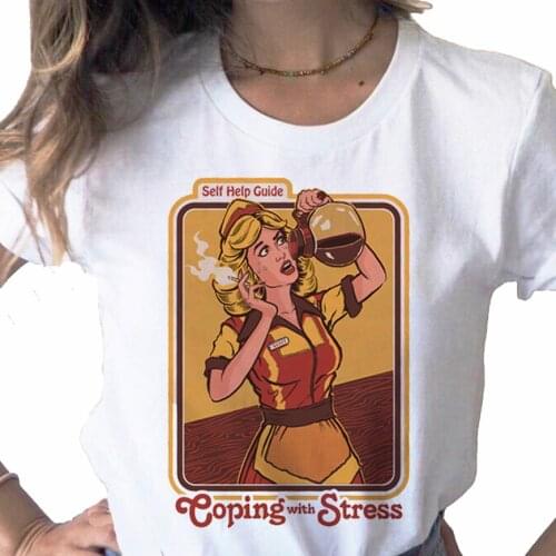 Summer 2021 New Top Demon Grim Evil print ladies T-shirt casual basis O-collar white shirt short sleeve ladies T-shirt,Drop Ship