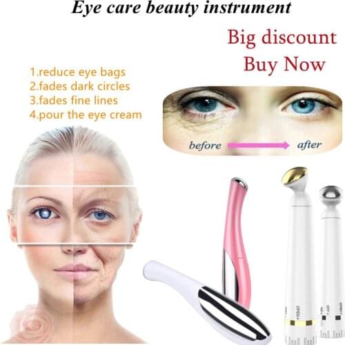 Two Styles 4 Colors Portable Women Reomove Dark Circles Anti Wrinkle Eye Massager Electric Eye Massage Device