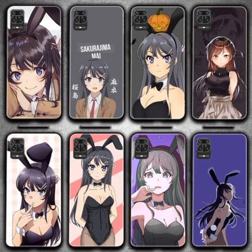 Anime Girl Mai Sakurajima Soft Cover Phone Case For Redmi 7 8 9 A K20 30 Pro Note 8 9 Pro 9s