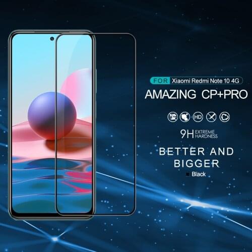 NILLKIN for Xiaomi Redmi Note 10 4G Anti-Explosion Glass Screen Protector Screen Protector CP+PRO Full coverage temp